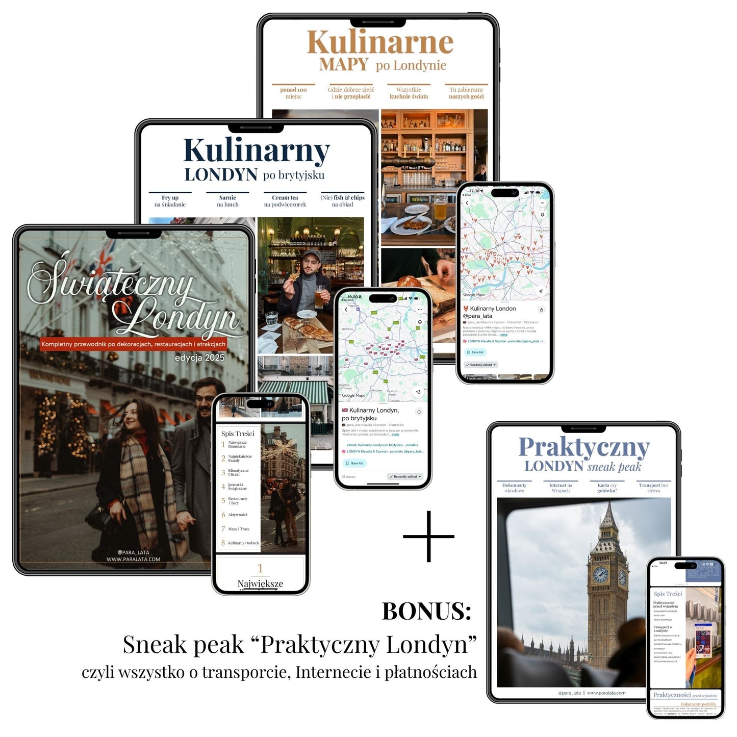 Kulinarny Londyn + Kulinarne Mapy + Świąteczny Londyn + BONUS