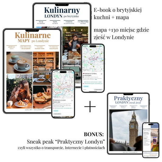 Kulinarny Londyn + Kulinarne Mapy + BONUS