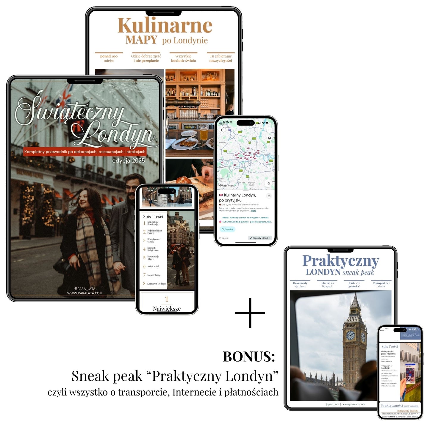 Świąteczny Londyn + Kulinarne Mapy + BONUS